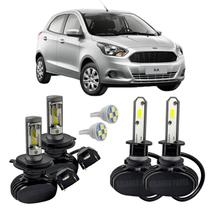 Kit Ultra Led Farol Alto Baixo H4 Milha Ka 2015 Em Diante Kit Ultra Led Farol Alto Baixo H4 Milha Ka 2015 Em Diante