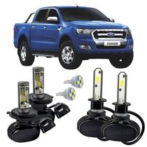 Kit Ultra Led Farol Alto Baixo H4 Milha Ranger 2013 A 2016 Kit Ultra Led Farol Alto Baixo H4 Milha Ranger 2013 A 2016