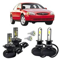 Kit Ultra Led Farol Alto Baixo H4 Milha Taurus 1986 A 1998
