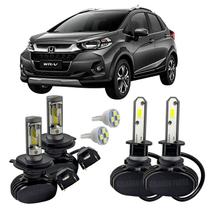 Kit Ultra Led Farol Alto Baixo H4 Milha WR-V 2017 Em Diante Kit Ultra Led Farol Alto Baixo H4 Milha WR-V 2017 Em Diante