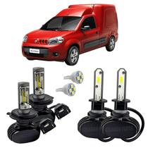 Kit Ultra Led Farol Alto Baixo Milha Fiorino 2014 Em Diante