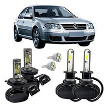 Kit Ultra Led Farol Alto Baixo Milha H4 H3 Bora 2000 A 2007
