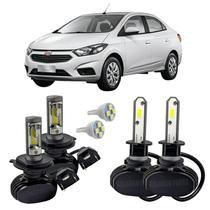 Kit Ultra Led Farol Alto Baixo Milha Prisma 2013 Em Diante Kit Ultra Led Farol Alto Baixo Milha Prisma 2013 Em Diante