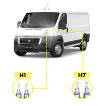 Kit Ultra LED Fiat Ducato 2005/2021 20000 Lúmens 6500K H1 H7 Kit Ultra LED Fiat Ducato 2005/2021 20000 Lúmens 6500K H1 H7