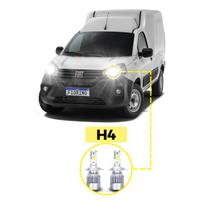 Kit Ultra LED Fiat Fiorino Todos os Anos 20000 Lúmens 6500K