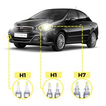 Kit Ultra LED Fiat Linea 2007/2016 20000 Lúmens 6500K Kit Ultra LED Fiat Linea 2007/2016 20000 Lúmens 6500K