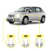Kit Ultra LED Fiat Stilo 2003/2011 20000 Lúmens 6500K