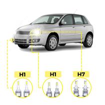 Kit Ultra Led Fiat Stilo 2003/2011 20000 Lúmens 6500K