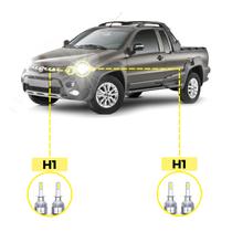 Kit Ultra LED Fiat Strada 2009/2013 20000 Lúmens 6500K H1 H1