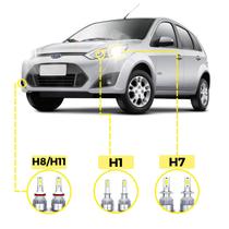 Kit Ultra Led Ford Fiesta 2011/2014 20000 Lúmens 6500K