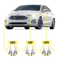 Kit Ultra LED Ford Fusion 2014/2019 20000 Lúmens 6500K