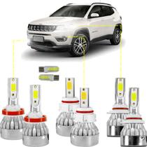 Kit Ultra Led Jeep Compass 17 18 19 20 21 20000Lm Canceller