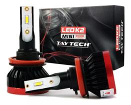 Kit ultra led mini taytech para carro e caminhão 9000 lumens encaixe h3