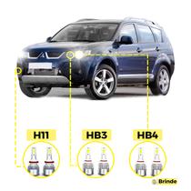 Kit Ultra Led Mitsubishi Outlander 2005/09 20000lúmens 6500k