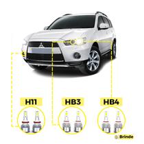 Kit Ultra Led Mitsubishi Outlander 2010/13 20000lúmens 6500k