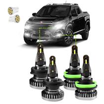 Kit Ultra Led Nano 30000Lm Fiat Toro 2016/2022 Baixa E Milha - R8