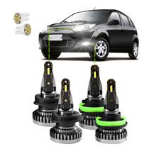 Kit Ultra Led Nano 30000Lm Fiesta 2011/2014 Baixa e Milha