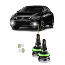 Kit Ultra Led Nano 30000Lm Honda Civic 2012/2016 Milha 6500K