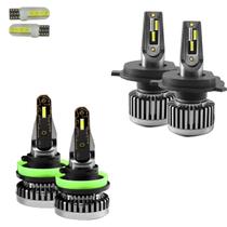 Kit Ultra Led Nano Honda Fit 2003/2021 30000 Lúmens 6500K