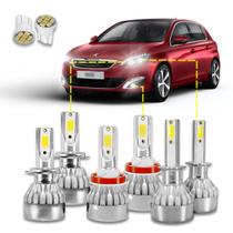 Kit Ultra Led Peugeot 308 2012/2014 20000 Lúmens 6500k