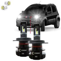 Kit Ultra Led Plus Fiat Uno 2010/2021 6000 Lúmens Cinoy