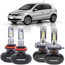 Kit Ultra Led Premium 6000k Gol G5 G6 G7 G8 2009 a 2023 Foco Simples Exceto Rallye