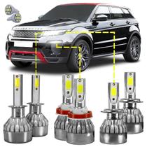 Kit Ultra Led Range Rover Evoque 11/16 20000 Lúmens 6500K