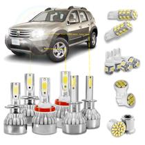 Kit Ultra Led Renault Duster 20000Lm 6500k Com Led Interno