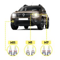 Kit Ultra Led Renault Duster 2012/2023 20000 Lúmens 6500K - V10