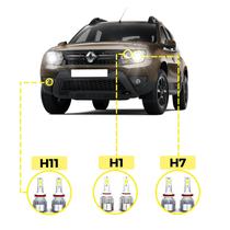 Kit Ultra Led Renault Duster 2012/2023 20000 Lúmens 6500K