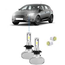 Kit Ultra Led S1 Farol Baixo Ford Focus 09/19 12000Lm 6500k