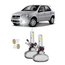 Kit Ultra Led S1 Fiat Palio G3 Fire 2004/2014 12000Lm Milha