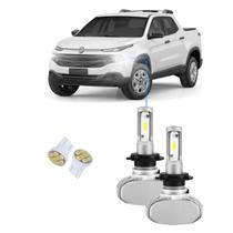 Kit Ultra Led S1 Fiat Toro 2016/2022 12000lm 6500K Alta