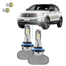 Kit Ultra Led S1 Milha Vw T-Cross 20/23 12000 Lúmens 6500K