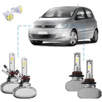Kit Ultra Led S1 VW Fox 10/16 12000 Lúmens 6500k Alta/Baixa