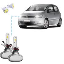 Kit Ultra Led S1 VW Fox 10/16 12000 Lúmens 6500k Alta