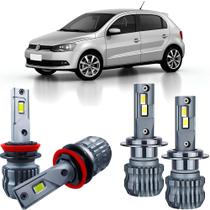 Kit Ultra Led Slim 6000k Gol G5 G6 G7 G8 2009 a 2023 Foco Simples Exceto Rallye