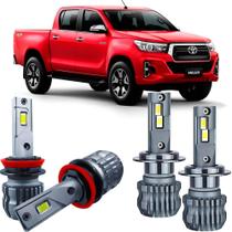Kit Ultra Led Slim 6000k Hilux 2016 a 2020 Foco simples Kit Ultra Led Slim 6000k Hilux 2016 a 2020 Foco simples