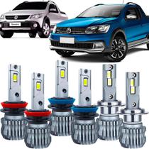 Kit Ultra Led Slim 6000k Saveiro Cross G5 G6 G7 G8 2013 a 2024 Kit Ultra Led Slim 6000k Saveiro Cross G5 G6 G7 G8 2013 a 2024