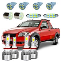 Kit Ultra Led Top Strada Working Farol Alto Baixo Milha