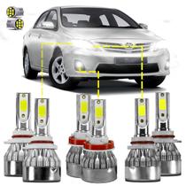 Kit ultra led toyota corolla 2008/2014 20000 lúmens 6500k (alta baixa milha)