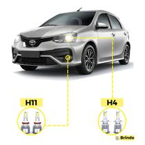 Kit Ultra LED Toyota Etios Todos os Anos 20000 Lúmens 6500K