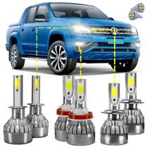 Kit Ultra Led Volkswagen Amarok 2011/2022 20000 Lúmens 6500k