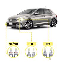 Kit Ultra Led Volkswagen Polo 2018/2022 20000 Lúmens 6500K