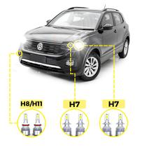 Kit Ultra LED Volkswagen T-Cross 2020/23 20000 Lúmens 6500K Kit Ultra LED Volkswagen T-Cross 2020/23 20000 Lúmens 6500K