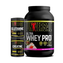 Kit Ultra Whey Pro 900g + Creatine 300g + Glutamine 300g