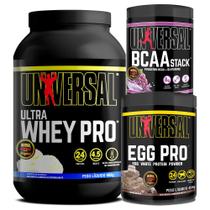 Kit Ultra Whey Pro 900g + Egg Pro 454g + BCAA Stack 250g - Universal