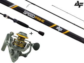 Kit Ultralight SpeedPrime Vara 5'6" (1,70m) 2-6Lbs Inteiriça + Molinete 800 - 5 Rolamentos Kit Ultralight SpeedPrime Vara 5'6" (1,70m) 2-6Lbs Inteiriça + Molinete 800 - 5 Rolamentos
