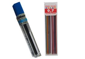 kit um tubo de grafite preto 0.7 mm + um tubo de grafite colorido 0.7 mm kit um tubo de grafite preto 0.7 mm + um tubo de grafite colorido 0.7 mm