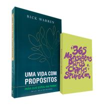 Kit Uma Vida com Propósitos + 365 Mensagens Diárias com Charles Spurgeon Lettering